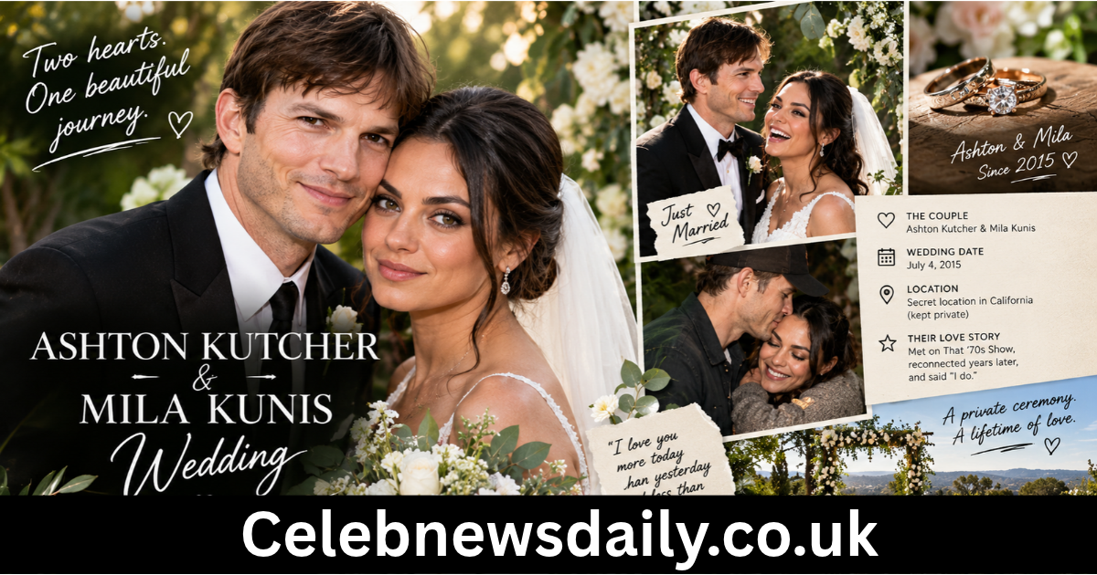 wedding ashton kutcher and mila kunis